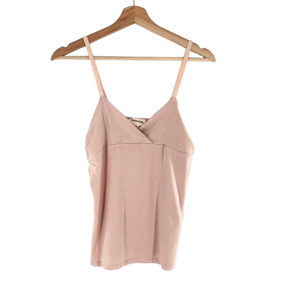 Open Edit Nordstrom Crossover Pink Smoke Camisole Tank Top